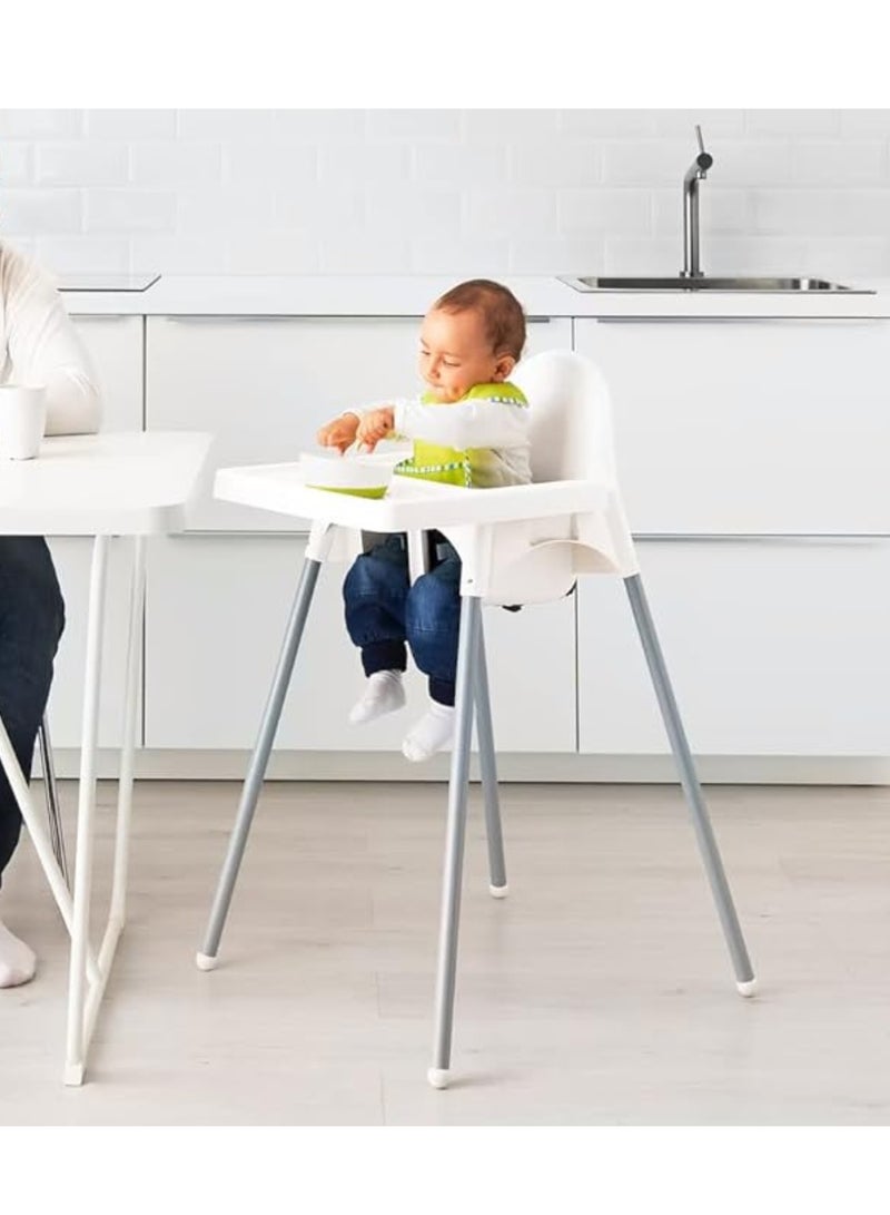 MAAS Adjustable High Chair with Food Tray and Safety Belt for Children 90X66X54 Cm - Image 1