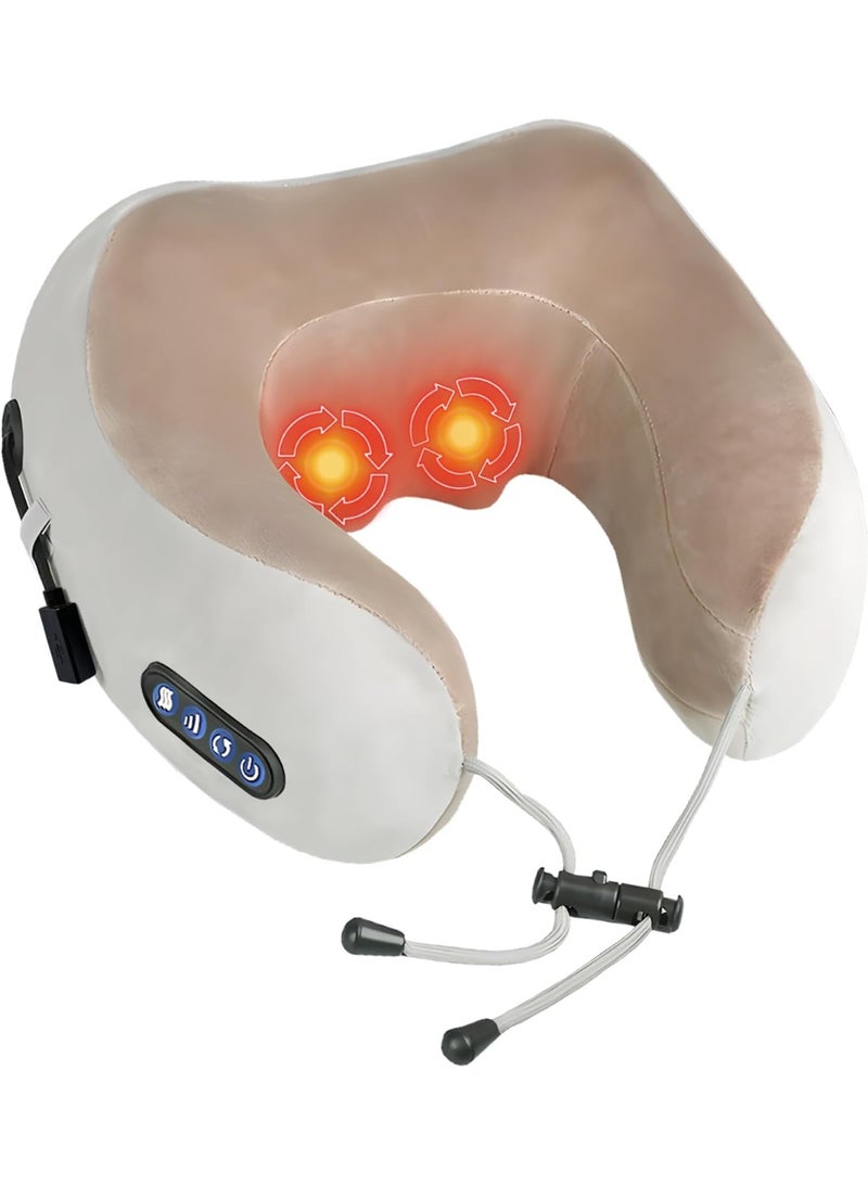 Electric Neck and Shoulder Massager – Heated Shiatsu U-Shape Massage Pillow for Home, Car, and Pain Relief - Image 1