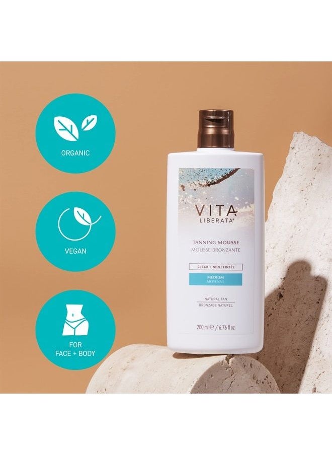 Vita Liberata Clear Mousse for Natural Tan Looking Result, With Organic Botanicals, Fast drying, Hydrating Formula for Long Lasting Tan, 6.76 Oz  - Image 2