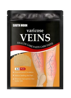 SOUTH MOON 24 Pieces Varicose Veins Patches Relief Phlebitis Angiitis 100% Natural Ingredients Added Eliminate the Appearance of Varicose Veins Vein Inflammation Treatment For Men & Women  - Image 5