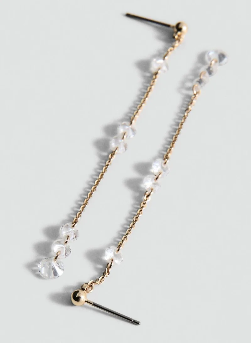 Mango Long Crystal Earrings