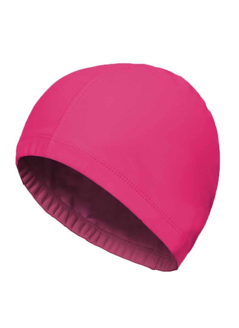 Generic - 4-Pack Man Women Pure Color Nylon Spandex Fabric Swim Cap Swimming Cap Bathing Cap - Image 1