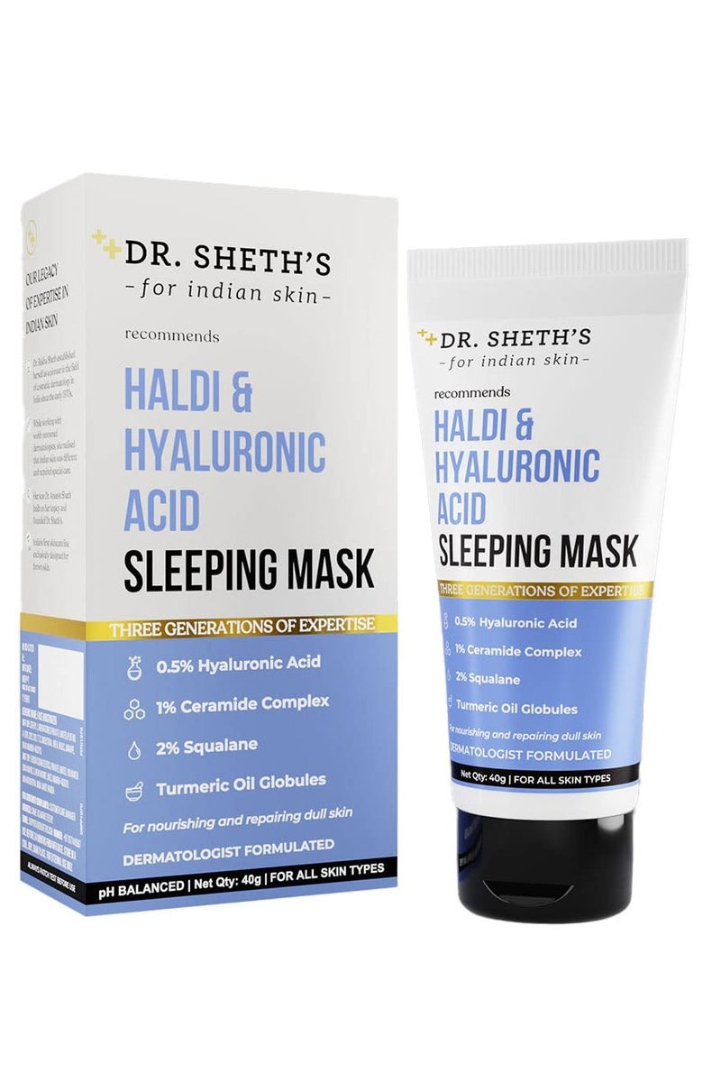 Dr. Sheth'S Haldi And Hyaluronic Acid Sleeping Mask Cream  40G - Image 1