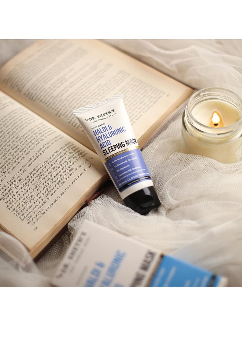 Dr. Sheth'S Haldi And Hyaluronic Acid Sleeping Mask Cream  40G - Image 2
