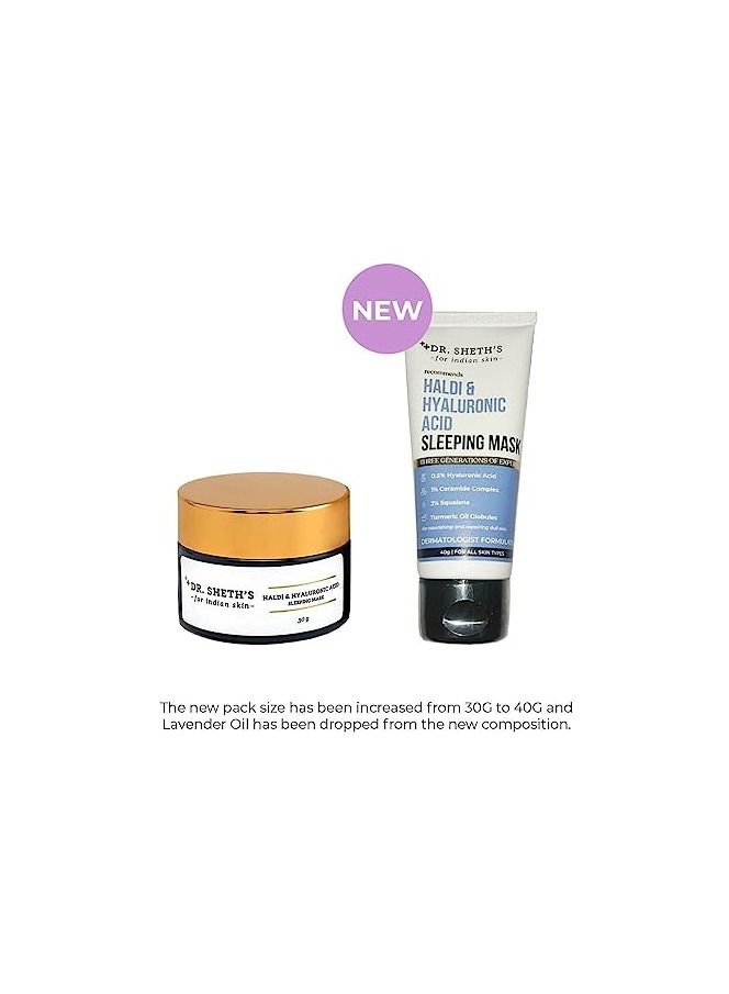 Dr. Sheth'S Haldi And Hyaluronic Acid Sleeping Mask Cream  40G - Image 5