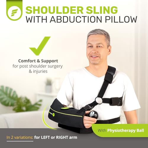 ErgoFoam Shoulder Sling with Abduction Pillow - Premium Abduction Sling Designed for Athletes - Arm Sling Shoulder Immobilizer With Pillow (Right) - Image 2