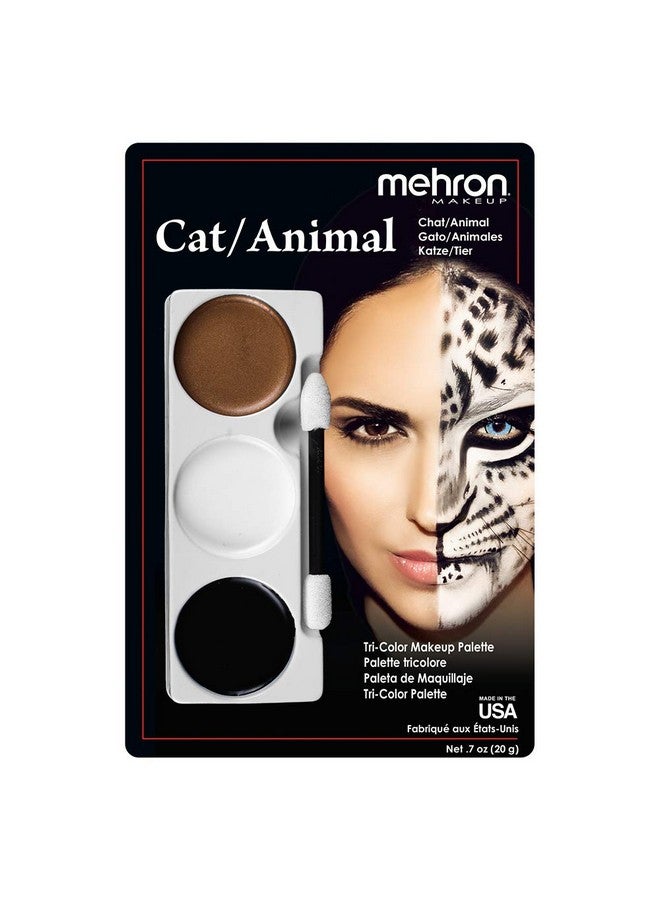 mehron Tri Color Palette Cat Animal - Image 1