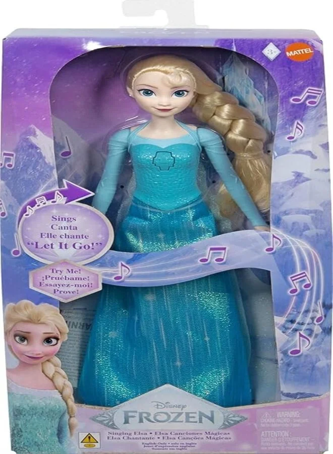 Disney FROZEN Frozen Toys, Singing Elsa Doll in Signature Clothing, Sings “Let It Go” from the Disney Movie Frozen