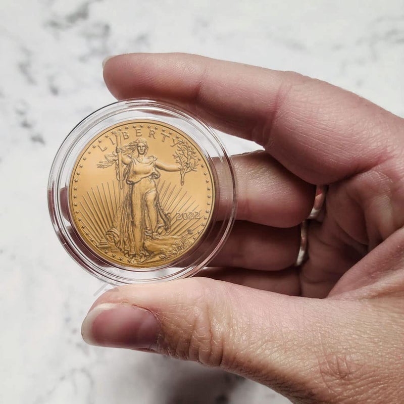 OnFireGuy (10) H32 Direct Fit Coin Holder Capsules for 1oz American Gold Eagles and 1oz Gold Krugerrands & Kangaroos by OnFireGuy - Image 5