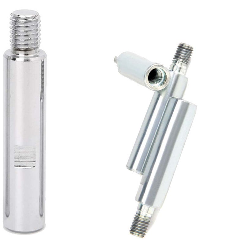 DIY Crafts Pack Of 2 Pcs, 4 inch Extension Rod/Shaft, M14 Stainless Steel Rotary Extension Shaft Thread for Power Tool Rotary Polisher,Car Polisher,Polishi(Pack Of 2 Pcs, 4 inch Extension Rod/Shaft) - Image 3