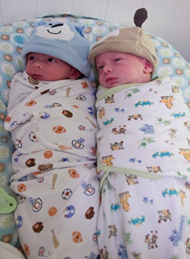 PEUBUD ® Pure Cotton Pack of 2 Soft Swaddlers/Wrap/Sleeping Bag/Wrapper Envelope Adjustable for Newborn Baby (0-3 Months | Multicolour) - Image 5