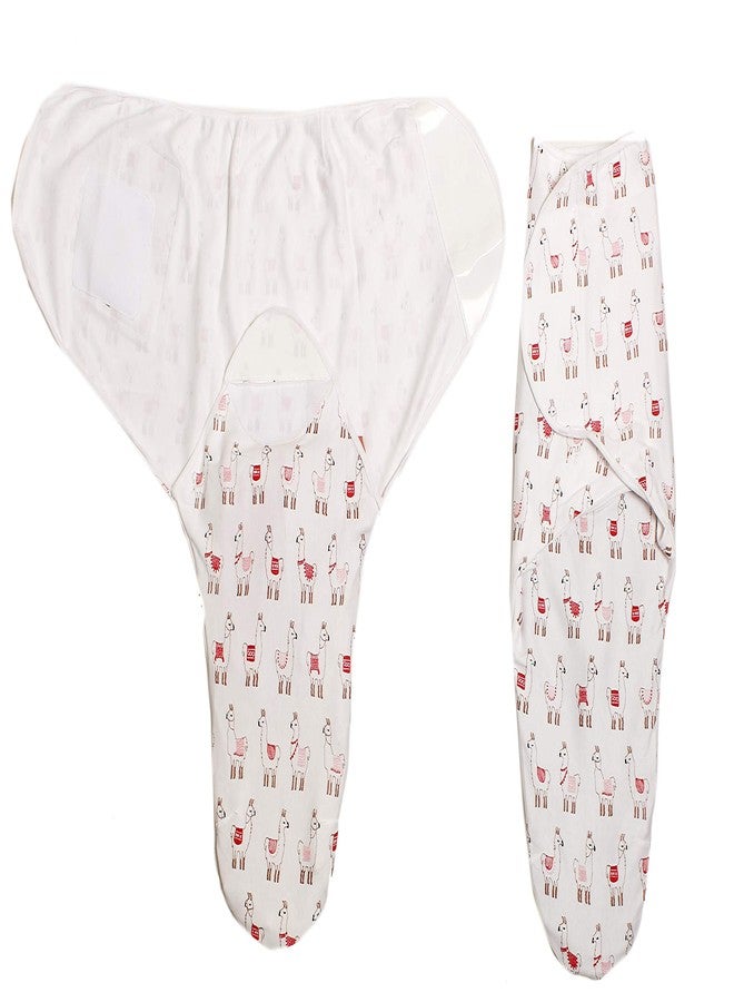 PEUBUD ® Pure Cotton Pack of 2 Soft Swaddlers/Wrap/Sleeping Bag/Wrapper Envelope Adjustable for Newborn Baby (0-3 Months | Multicolour) - Image 1