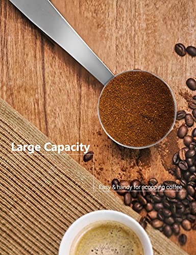 WILLIZTER Two-in-One Stainless Steel Coffee Scoop Tamping Dual-Purpose Coffee Spoon Powder Hammer Tamper Multi Function Spoon Holder Coffee Tools for Measuring and Tamping - Image 3