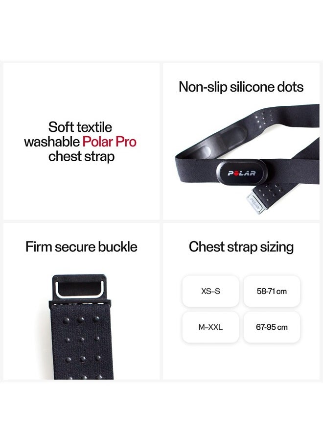 POLAR - H10 Heart Rate Monitor – Ant +, Bluetooth - Waterproof Hr Sensor With Chest Strap - Built-In Memory, Software Updates - Works With Fitness Apps, Cycling Computers, Sports And Smart Watches - Image 1