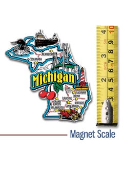 Generic Michigan State Jumbo Map Magnet  - Image 2