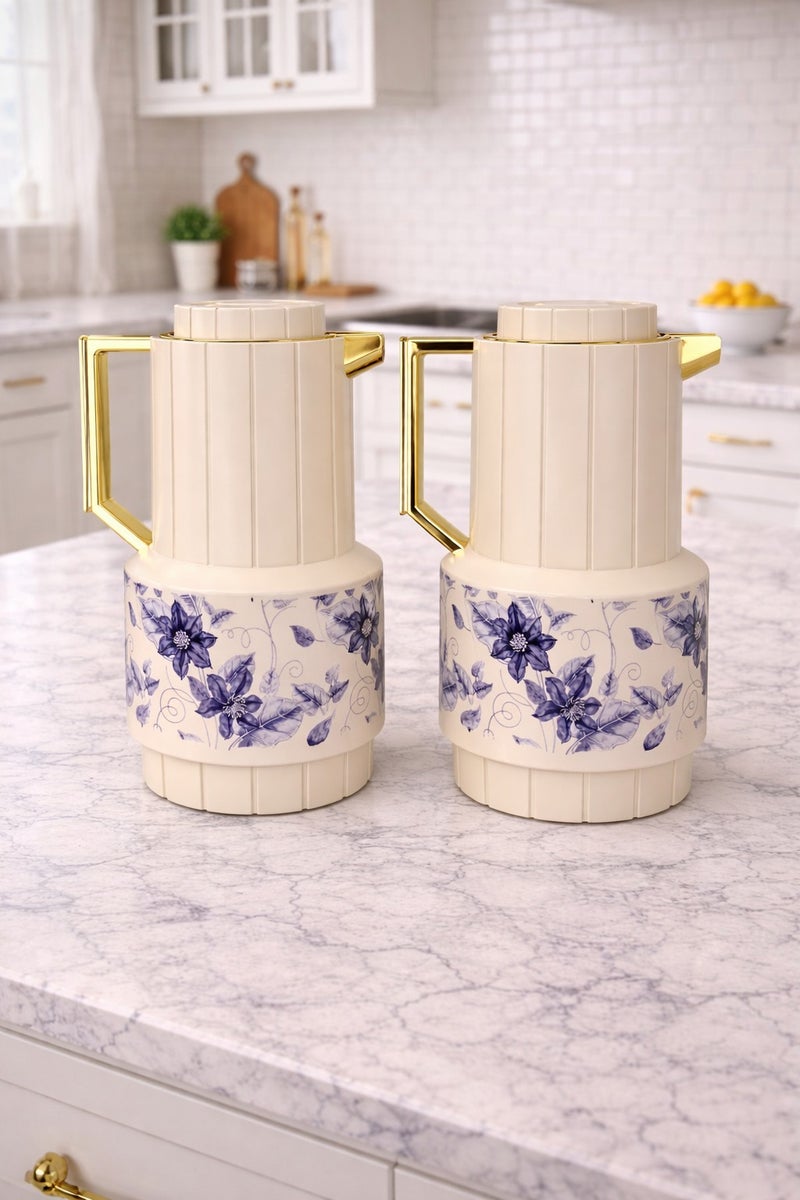 رادین مجموعة ترمس حراري مميزة للشاي والقهوة مكونة من قطعتين | مبطنة بالزجاج من الداخل | احتفاظ طويل بالحرارة | مثالية لشهر رمضان والاستخدام اليومي - Image 2