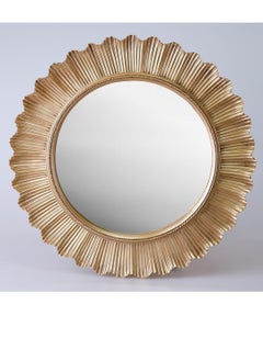 Flashy Round Wall Mirror with LED lights - Gold aluminum frame for bathroom, living room, bedroom size 85 * 85cm - pzsku/ZAD5ED63A7ECA72C48A98Z/45/_/1731570352/06e1befc-f9a1-46aa-aeee-c0603553ccea