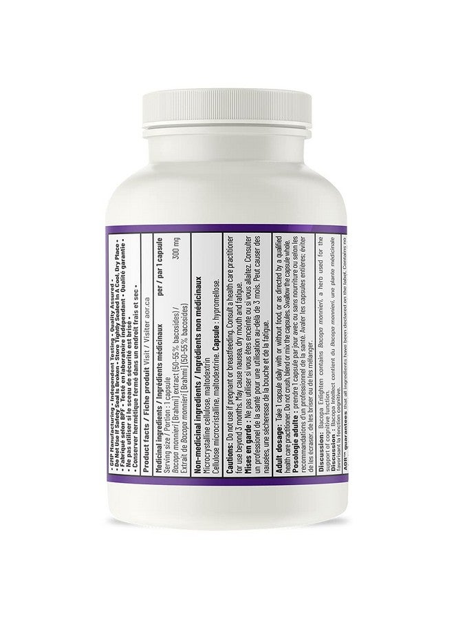 AOR, Bacopa Enlighten, Ayurvedic Bacopa Monnieri Supplement, 300 mg, Vegan, 60 Capsules (60 Servings) - Image 3