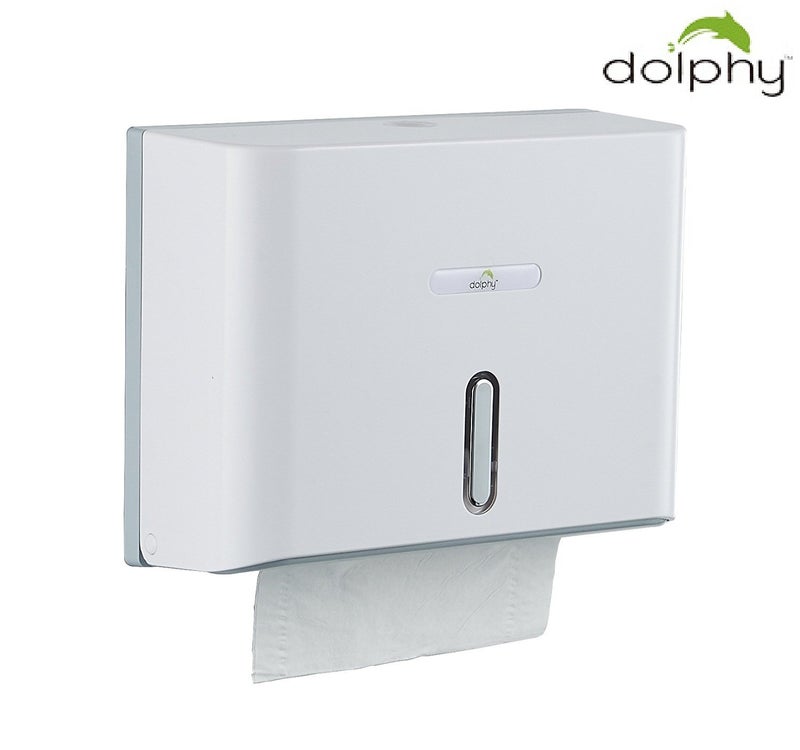 DOLPHY Dolphy Multifold Mini Hand Towel Paper Dispenser with ABS Liquid Soap Dispenser-300ML - Image 2
