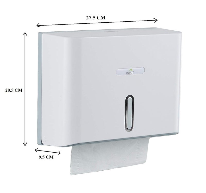 DOLPHY Dolphy Multifold Mini Hand Towel Paper Dispenser with ABS Liquid Soap Dispenser-300ML - Image 4