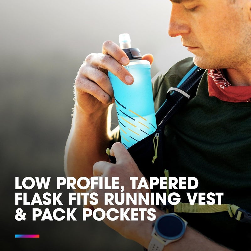 HydraPak SoftFlask Speed 500ml  Compressible Soft Flask Water Bottle Perfect Fit for Hydration Vests and Running Packs with Easy Open Cap 500ml17oz - Image 3