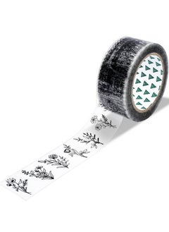 100 Yards Floral Packing Tape Flower Pattern Clear Duct Tape Waterproof Packing Shipping Tape Sticky Transparent Gift Wrapping Tape For Home School Office Packing Repairing Art Crafts