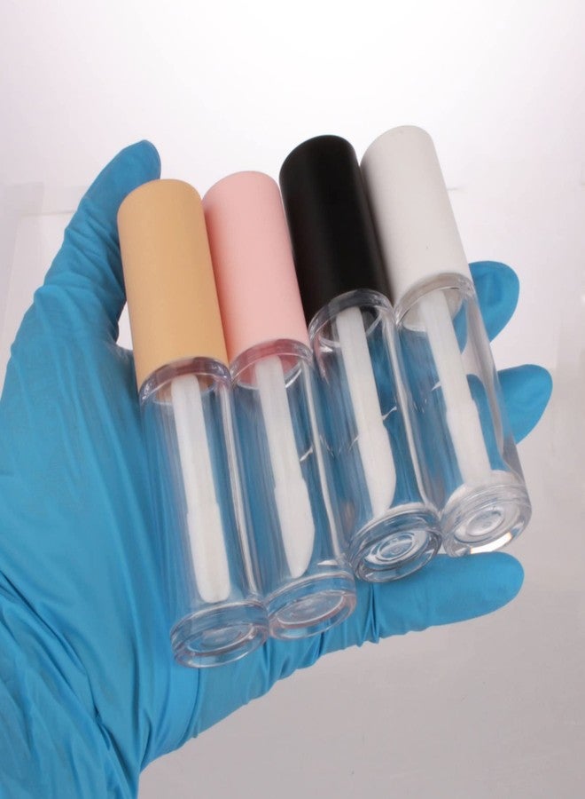 COSIDEA 15PCS Empty PETG big doe foot Wand Lip Gloss Tubes 10ml 0.33 OZ Pink lipgloss Tube with Thick brush Applicator for Castor oil tint DIY concealer tube packing - Image 5