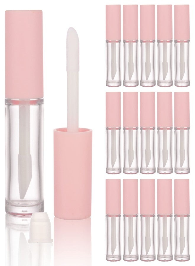 COSIDEA 15PCS Empty PETG big doe foot Wand Lip Gloss Tubes 10ml 0.33 OZ Pink lipgloss Tube with Thick brush Applicator for Castor oil tint DIY concealer tube packing - Image 1