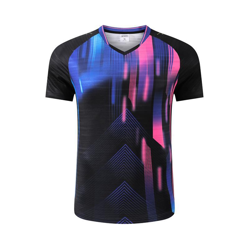 Generic 2025 new table tennis clothing national table tennis national team match clothing boys and girls short sleeve jersey group purchase Male black 