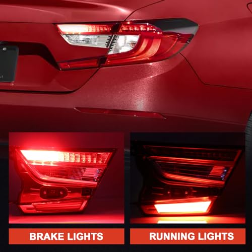 Lathsy Tail Light Compatible With 2018-2022 Honda Accord Sedan Inner Right Passenger Side Replacement for 34150TVAA01 - Image 3