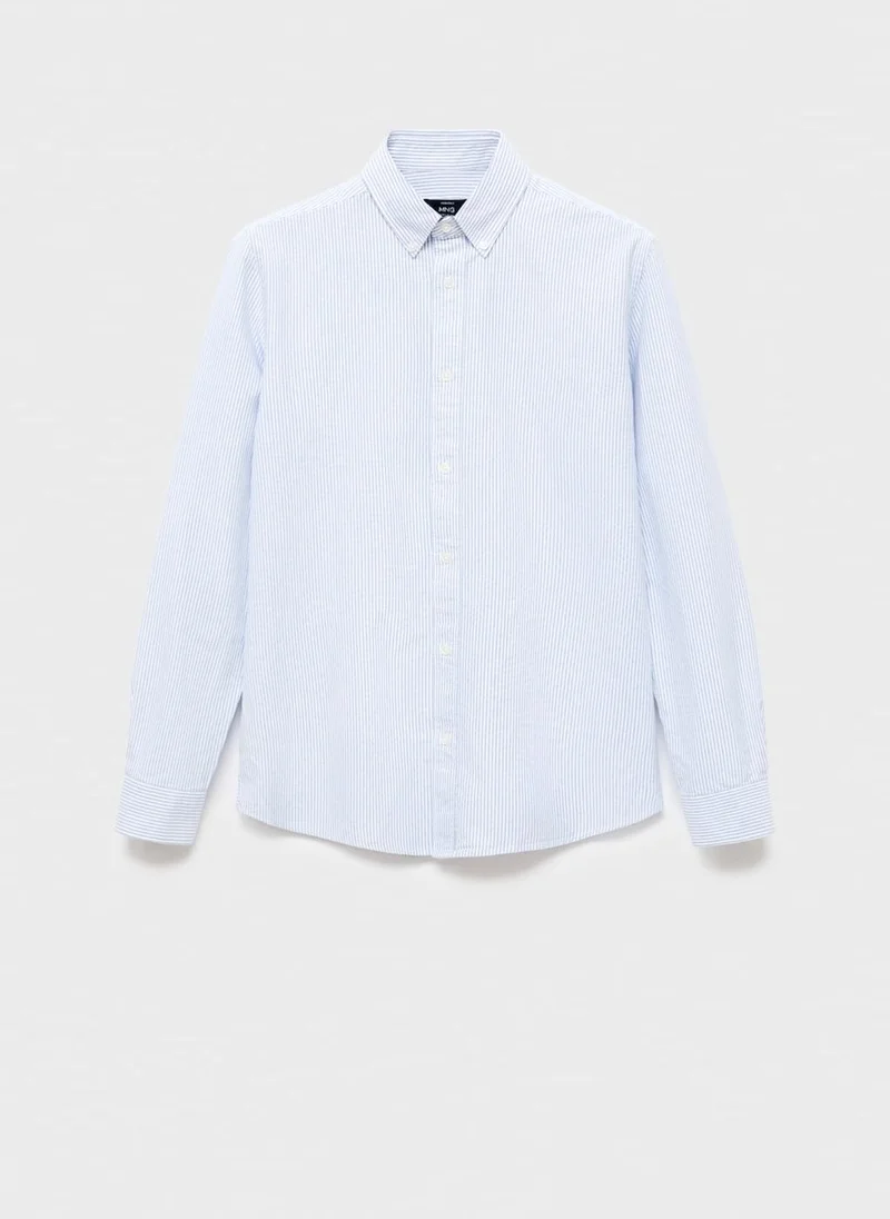 Mango Man  100% cotton kodak striped shirt for Men | Best Price UAE