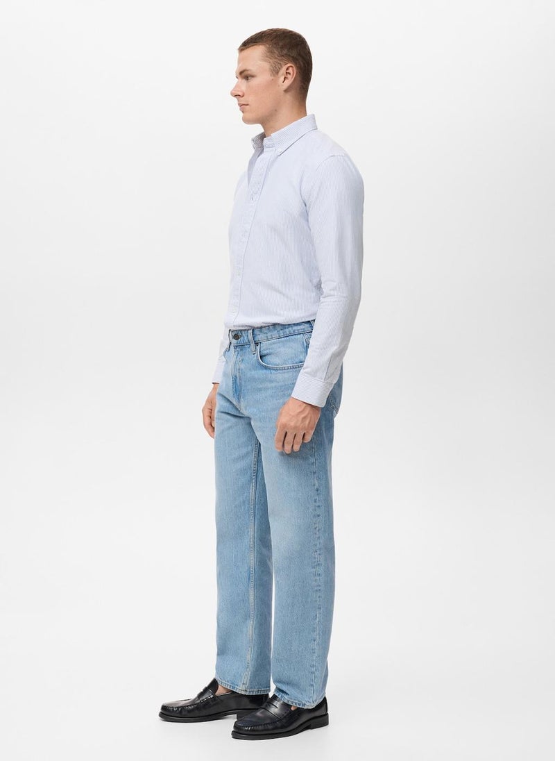 Mango Man 100% cotton kodak striped shirt - Image 4