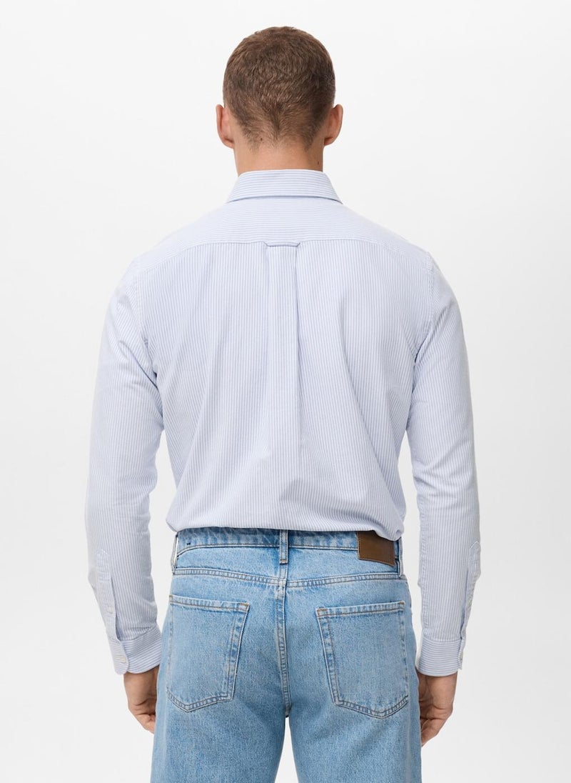 Mango Man 100% cotton kodak striped shirt - Image 2