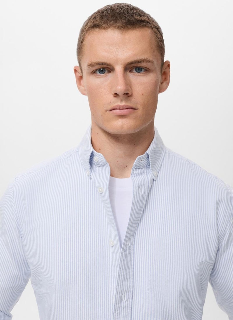 Mango Man 100% cotton kodak striped shirt - Image 3