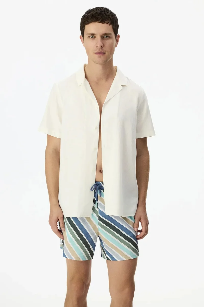 بنتي PENTI Men's Havana Air Linen Blend Shirt