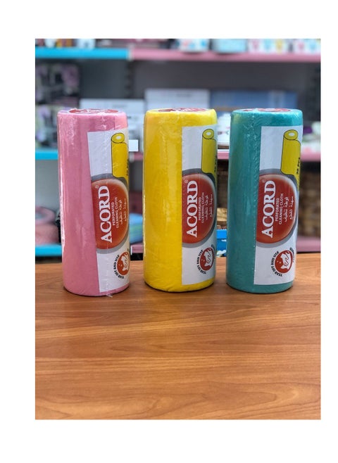 Oil Roll Multi-purpose towel for all surfaces Absorbs 10 times The pack contains 20 pieces Available in yellow DH