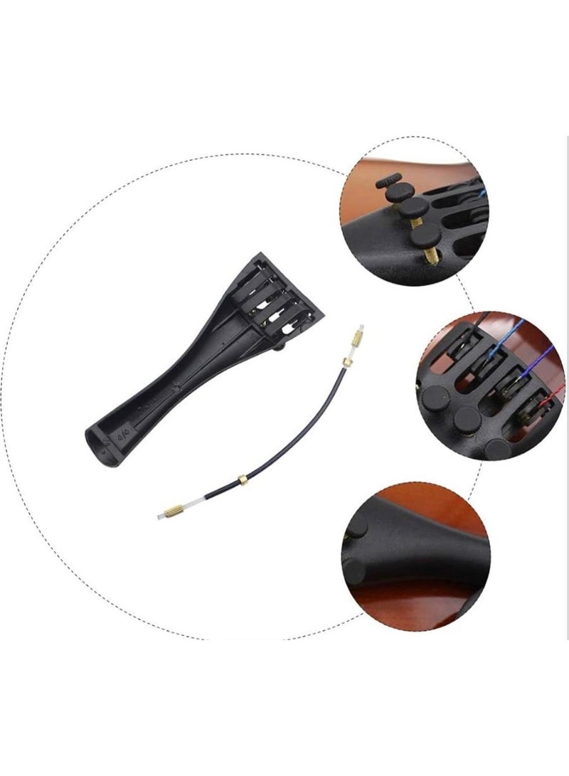4/4 Violin Tailpiece with Fine Tuners – Durable String Holder with Easy Installation - Image 5