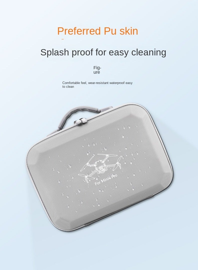 For DJI Mini 4 Pro Drone Storage Bag, Large Capacity Crossbody Backpack, Waterproof PU Leather, Shockproof  Scratch-Resistant, Eco-Friendly, 1:1 Precision Mold, Travel-Friendly Full Set Accessories - Image 4