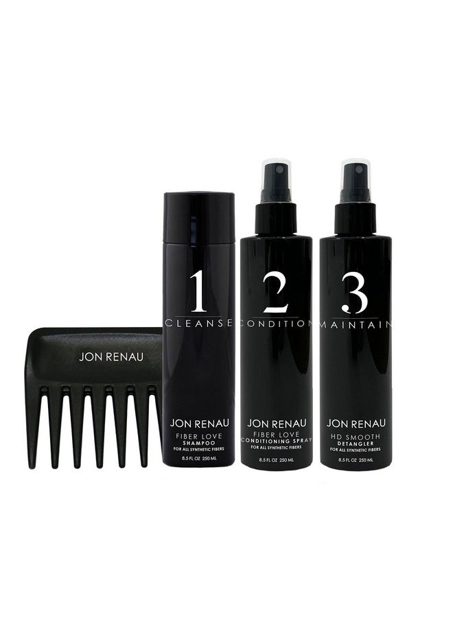 Jon Renau Jon Renau Synthetic Hair Treatment Kit - 4pc Kit - Synthetic Wigs Care Products  - Image 1