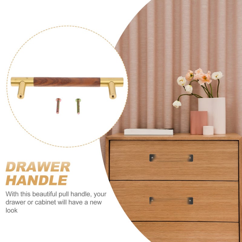 Walnut Cabinet Pulls Easy Install Durable Hardware For Wardrobes Closets - Image 3