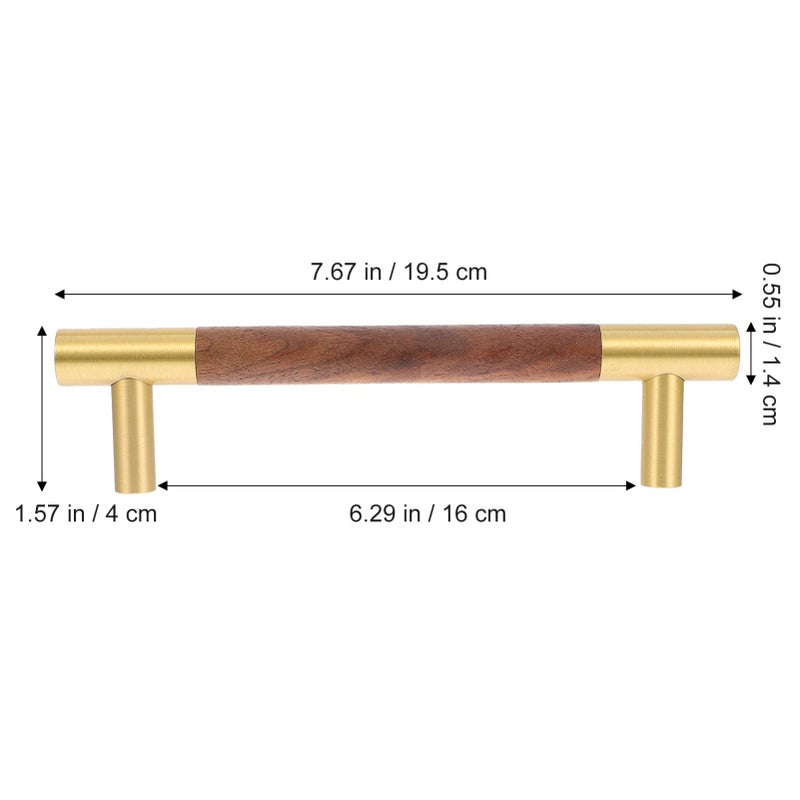 Walnut Cabinet Pulls Easy Install Durable Hardware For Wardrobes Closets - Image 5