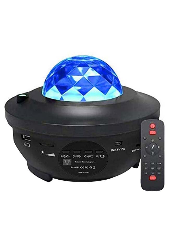Bluetooth Night Projector Light With Remote Black/Blue