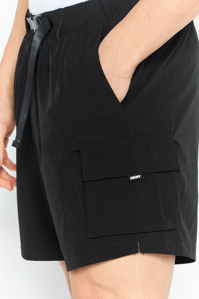 DKNY Men Brand Logo Board Short, Black  - Image 3
