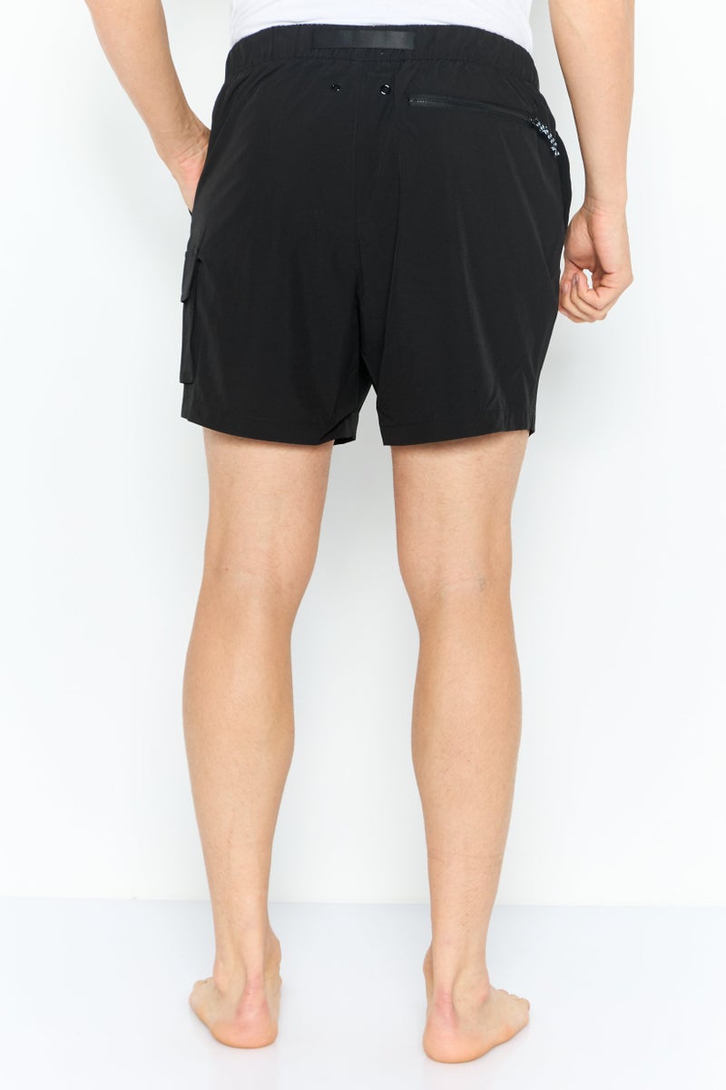 DKNY Men Brand Logo Board Shorts, Black - Image 4