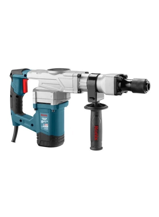 RONIX Demolition Hammer 1100W, 6.4kg Lightweight Breaker with 15J Impact Energy, 3900 BPM, Hex Chuck, Includes 2 Chisels & BMC Case, German Technology #2820 - Image 2