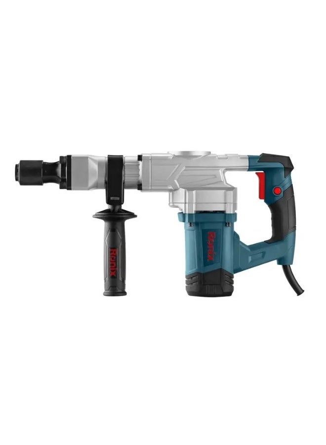 RONIX Demolition Hammer 1100W, 6.4kg Lightweight Breaker with 15J Impact Energy, 3900 BPM, Hex Chuck, Includes 2 Chisels & BMC Case, German Technology #2820 - Image 1