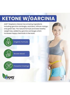 AMS Raspberry Ketone Lean With Garcinia Capsules 60's  - Image 3