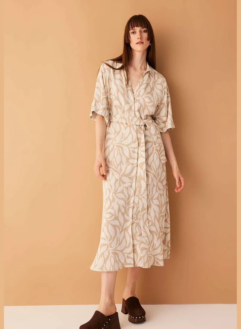 DeFacto Woman Short Sleeve Woven Dress