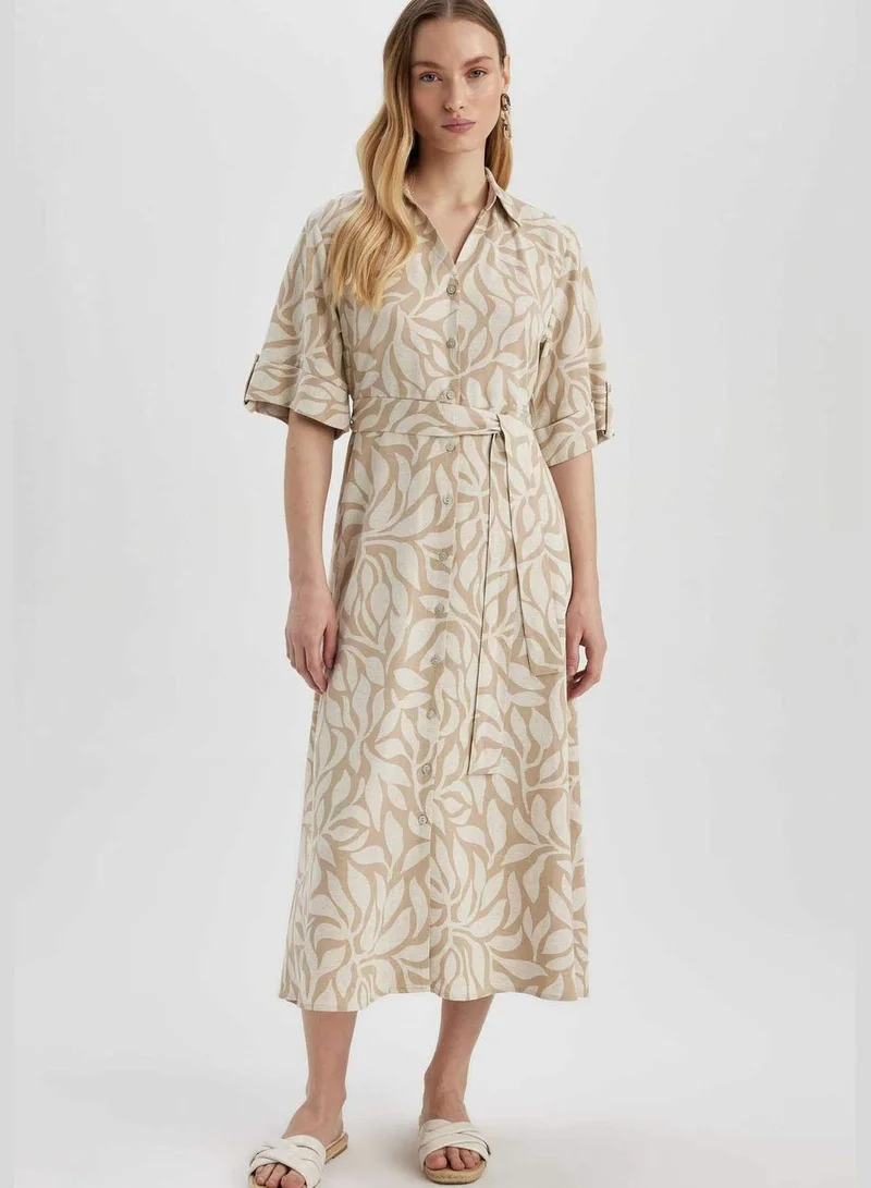 DeFacto Woman Short Sleeve Woven Dress