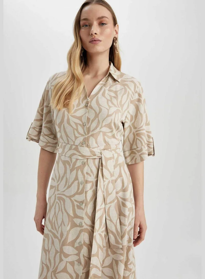 DeFacto Woman Short Sleeve Woven Dress